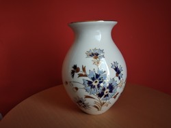 Zsolnay 13 cm-es búzavirágos váza