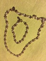 Elegant jewelry set, necklace, earrings and bracelet together (8ffkt)