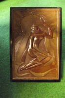 Gold Russian gift box.