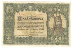 500 korona 1920 3.