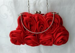 Vintage rózsás piros női alkalmi táska - akár Valentin napra is