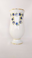 Új, Hollóházi Kék szeder mintás 24cm Nagy váza