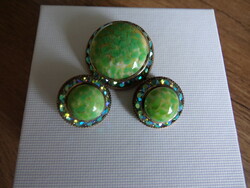 Wonderful brooch - earring set