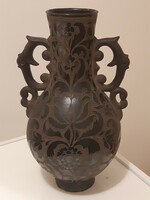 Ifj. Badár Balázs váza - fekete, szürke