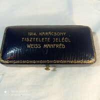 Manfréd Weiss and Bachruch jewelry box 1914, advertising item