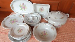 Zsolnay Pentecost Rose Pattern Dinnerware Set