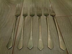 Great old alpaca fork set of 6 pieces (21x2.3 cm)