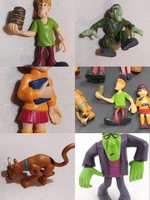 Filmes ereklyék: 5 darabos Scooby-Doo figura szett