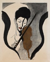 Koshiro - the violinist - canvas reprint