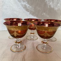 Antique glass cup set