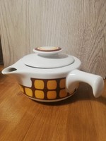 Kahla retro porcelain coffee pourer with geometric pattern made in gdr