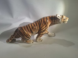 Original antique royal dux porcelain huge tiger