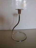 Candle holder - silver-plated - 20 x 12 cm - candle diameter 2.5 cm - German - flawless
