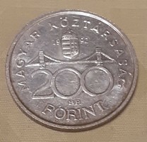 Ezüst 200 Forint, 1992