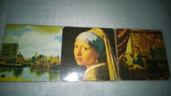 Jan vermeer and other great paintings as drink coasters