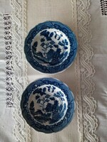 Kék - fehér  keleti mintás porcelán  teás csésze alj  Willow  / szerelemmadaras dekor
