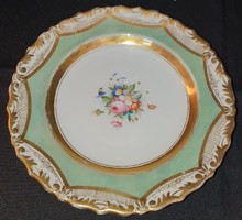 Antik osztrák porcelán Giesshuebl N. G. F. tányér