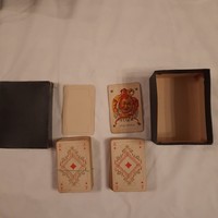 Retro double pack of French cards: 2 x 52 cards + 2 jokers + 2 spare cards in original box
