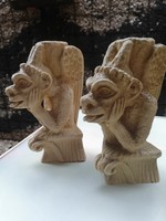 Pair of mythological statue-candlesticks
