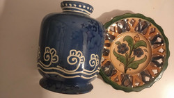 Badár váza és tányér
