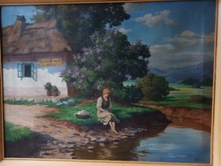 Szontágh Tibor  olaj-vászon festmény