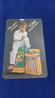 Tomi mosóporos Tiszamenti Vegyiművek kártyanaptár 1982