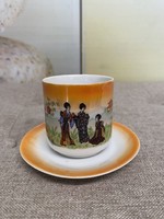 Zsolnay Porcelán Kínai Mintás Kávéscsésze A36