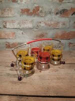 Retro liqueur brandy set