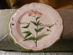 Közönséges cickafark - Achillea millefolium L. fali tányér