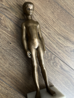 R. Kiss Lenke - Kislány bronz szobor