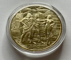 66T/32. From HUF 1! 24K gold-plated 925 silver (39 g) opera commemorative coin! R. Strauss: salome