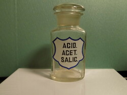Patikaüveg 13 cm magas Acid.Acet.Salic