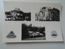 D192944  Régi fotó  képeslap SALGÓVÁR Túravezetők túrája -1969 sok aláírás