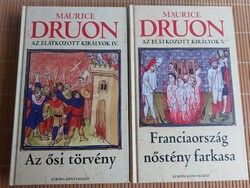 Maurice Druon: Az elátkozott királyok I-VI.  19900.-Ft