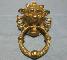 Copper lion head knocker
