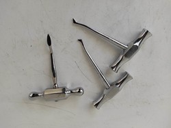 Antik fogorvosi orvosi fogászati eszköz 3 darab fogász szerszám 636