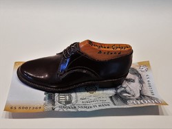 Mesterremek: Bonyhádi Cipőgyár "Botond" barna bőr minicipő