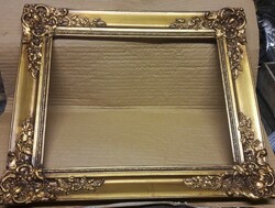 Antique gold restored picture frame, painting, mirror, decor