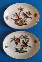 Herend porcelain rothschild pattern 2 ring holder bowls