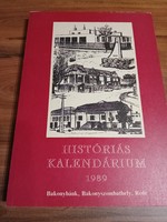 Ritka! Bakonybánk, Bakonyszombathely, Réde Históriás kalendárium 1989  2.300 Ft