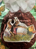 Bunny Easter decoration from old papers