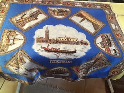 Vanessa style scarf, with iconic images of Venice, silky