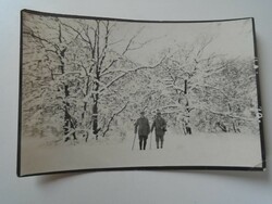 D193006   Régi fotó - Csillebérc -Téli táj- túrázók   1930-40's