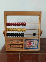 Old abacus calculator instructor