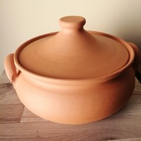 Natural clay Roman bowl 4 liters