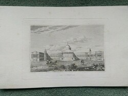 London, university college. Original woodcut ca. 1843