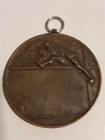 Gyönyörű bronz sport emlékérem 1936