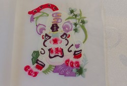 Tiger motif on Chinese hair-thin rice paper