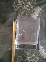 Transparent thick glass vase or other container, e.g. pencil holder, negotiable