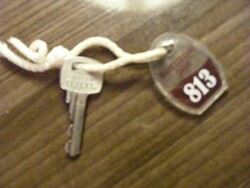 813-As relic Silver Coast Sallodai, hotel key holder, key